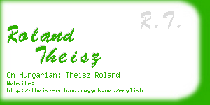 roland theisz business card